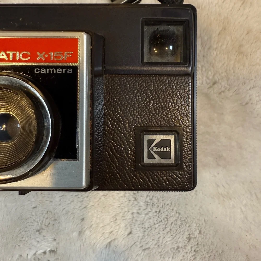Kodak Instamatic X-15F Vintage 126 Cartridge Film Camera Black Made in USA